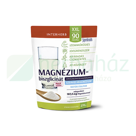 Interherb Xxl Szerves Magnézium-Biszglicinát Natúr Italpor 90 Adag 270G