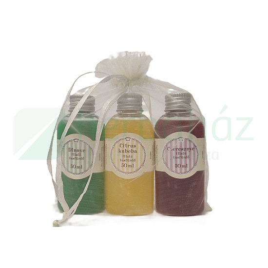 King Glass Gyümölcsös 3-As Vegyes Szett (Tusfürdő 50Ml - Kubeba-Citrus-Cseresznye-Dinnye) 1Db
