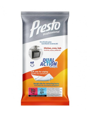 Presto Dual Action Konyhai Törlőkendő 40Db