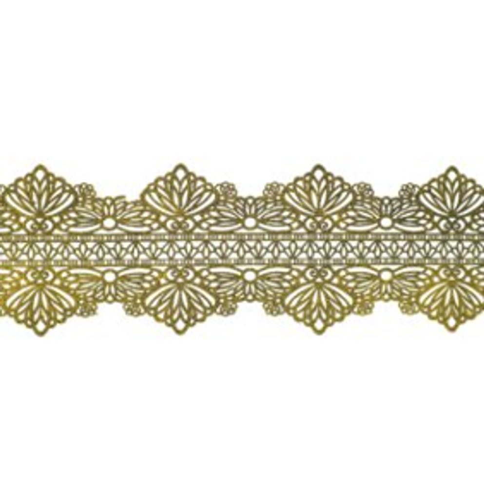 Arany színű cukorcsipke – szélesség 8 cm - K-Decor