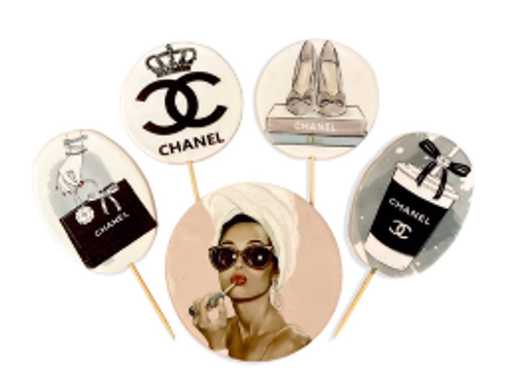Cukordísz tortához – „Coco Chanel” készlet -