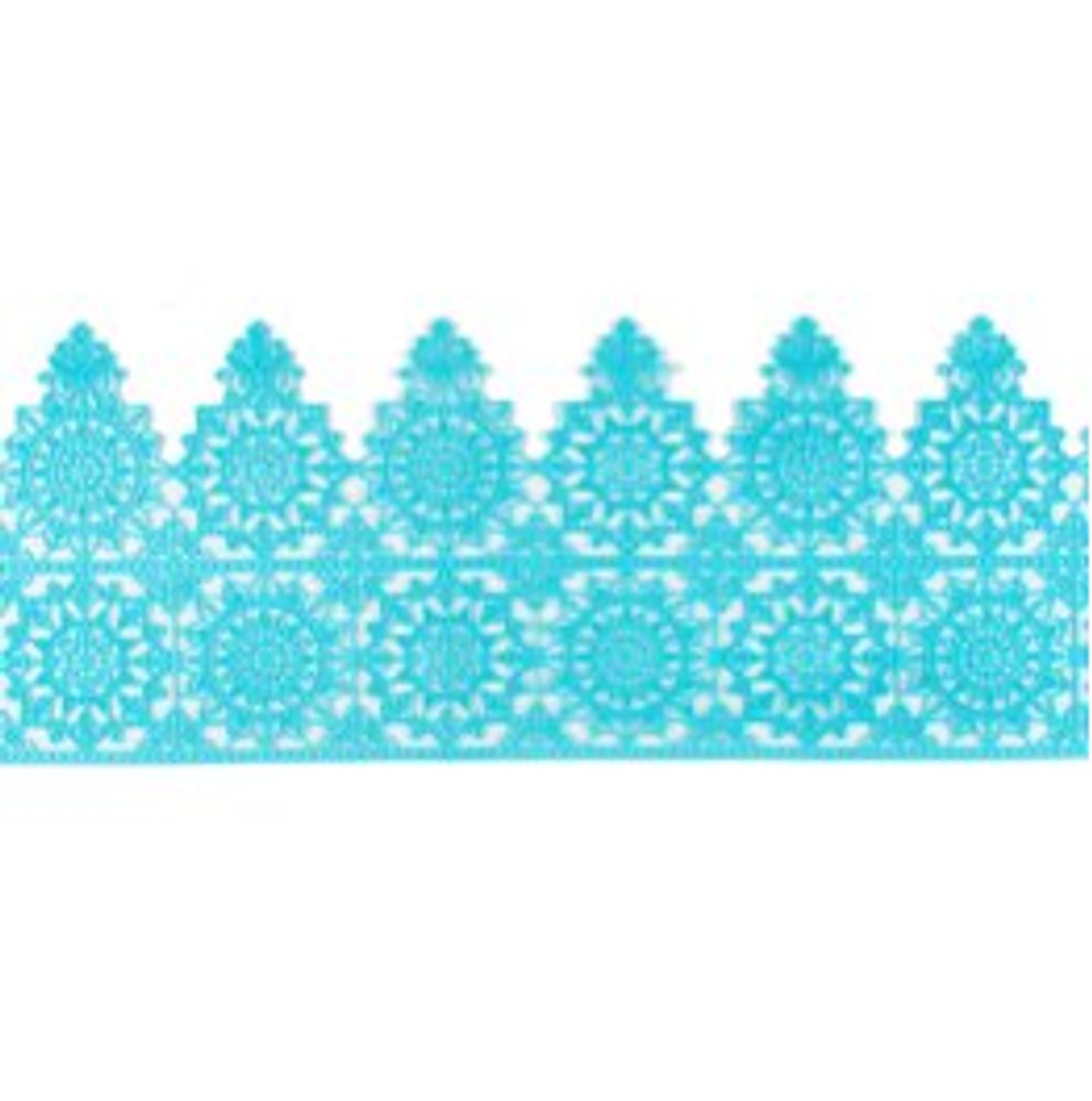 Ehető cukorcsipke – kék - szélesség 6 cm - K-Decor