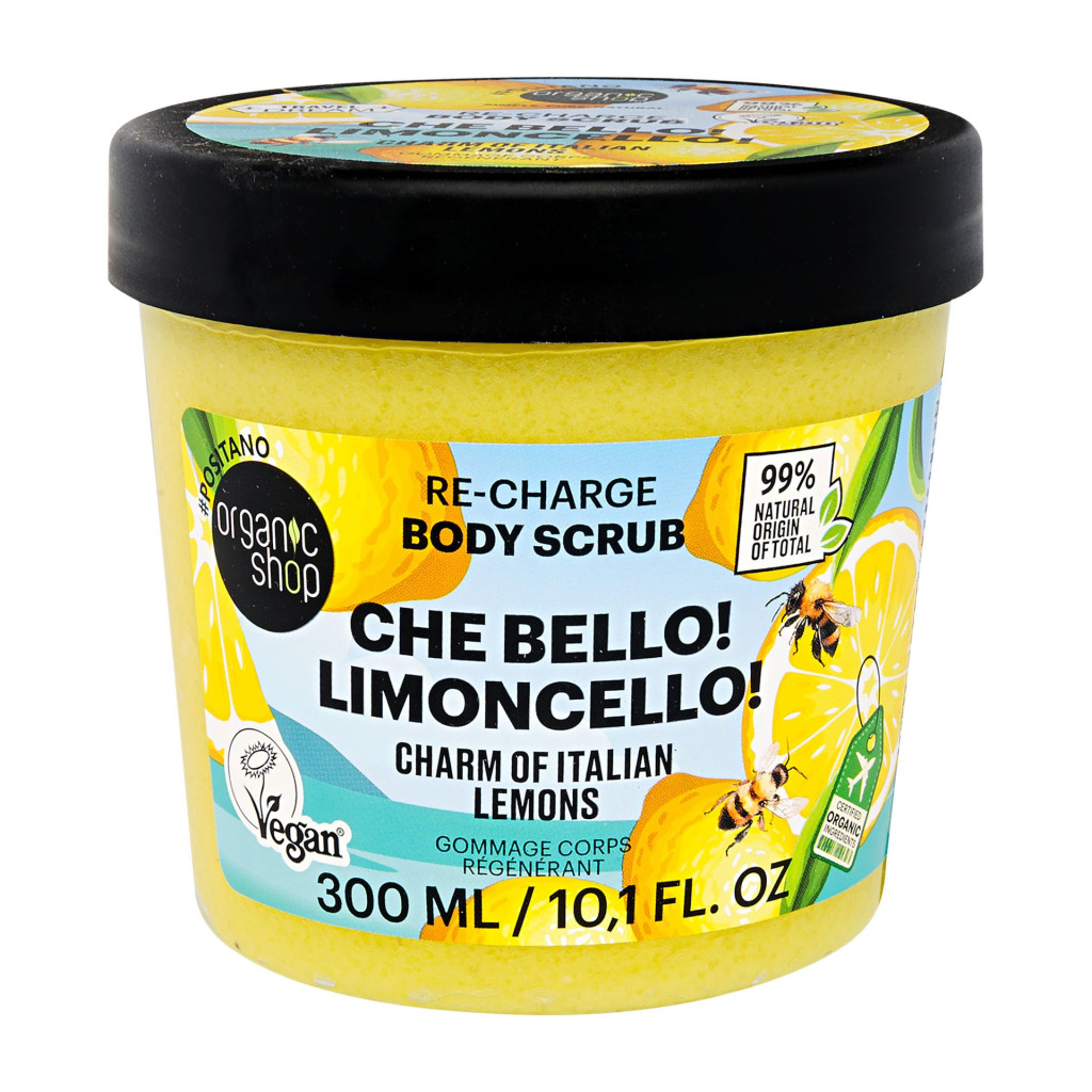 Organic Shop “Che Bello! Limoncello!" Energetizáló testradír olasz citrommal