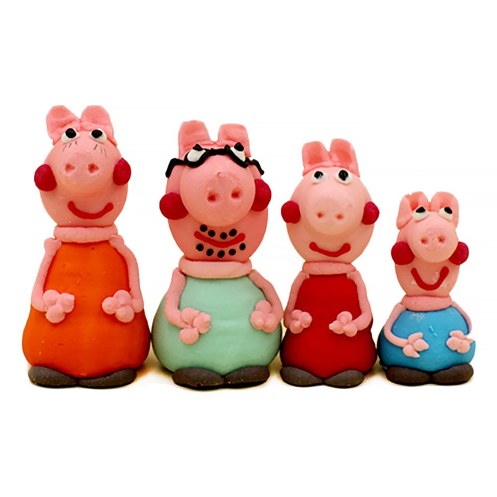 Peppa malac tortadíszítő cukorfigura készlet -