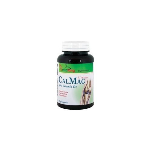Vitaking CalMag Citrát + D3-vitamin 90 db