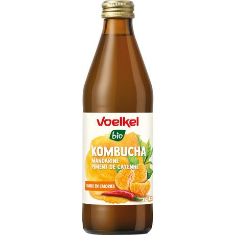 Voelkel Bio Kombucha mandarin-cayenne 330ml DRS