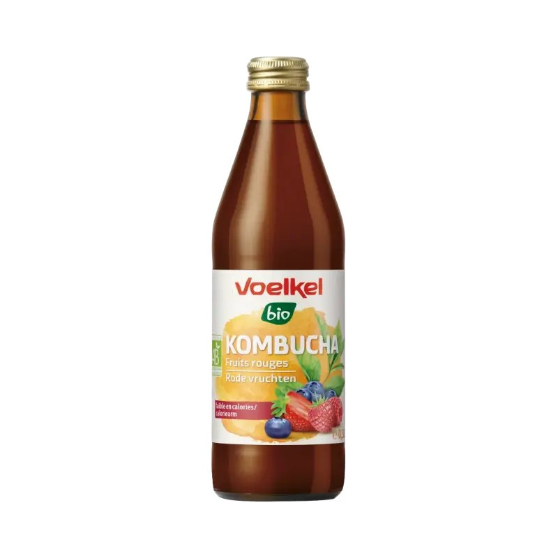 Voelkel Bio Kombucha piros gyümölcsökkel 330ml DRS