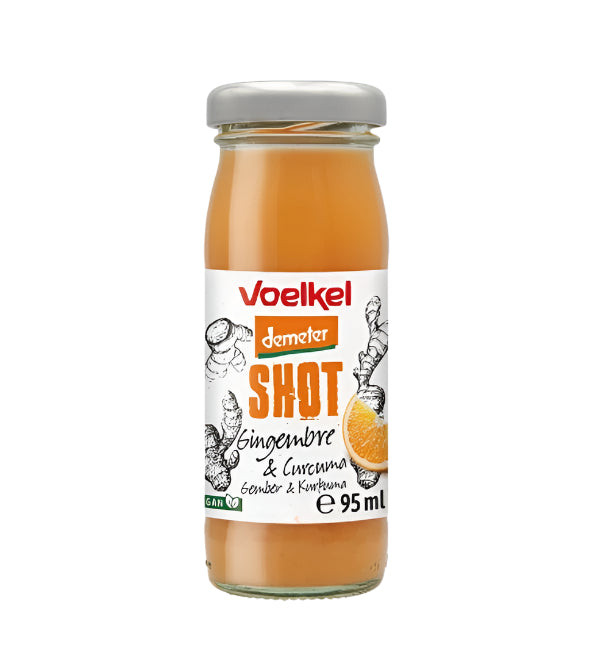 Voelkel Demeter Bio Gyömbér Shot Kurkumával 95 ml