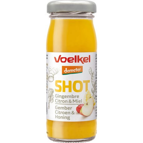 Voelkel Demeter Bio Gyömbér Shot citrom-méz 95 ml