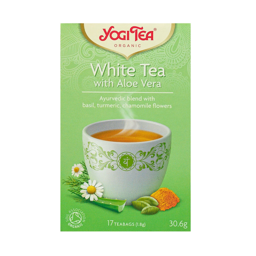 Yogi Tea Fehér Tea Aloe Verával bio 17db