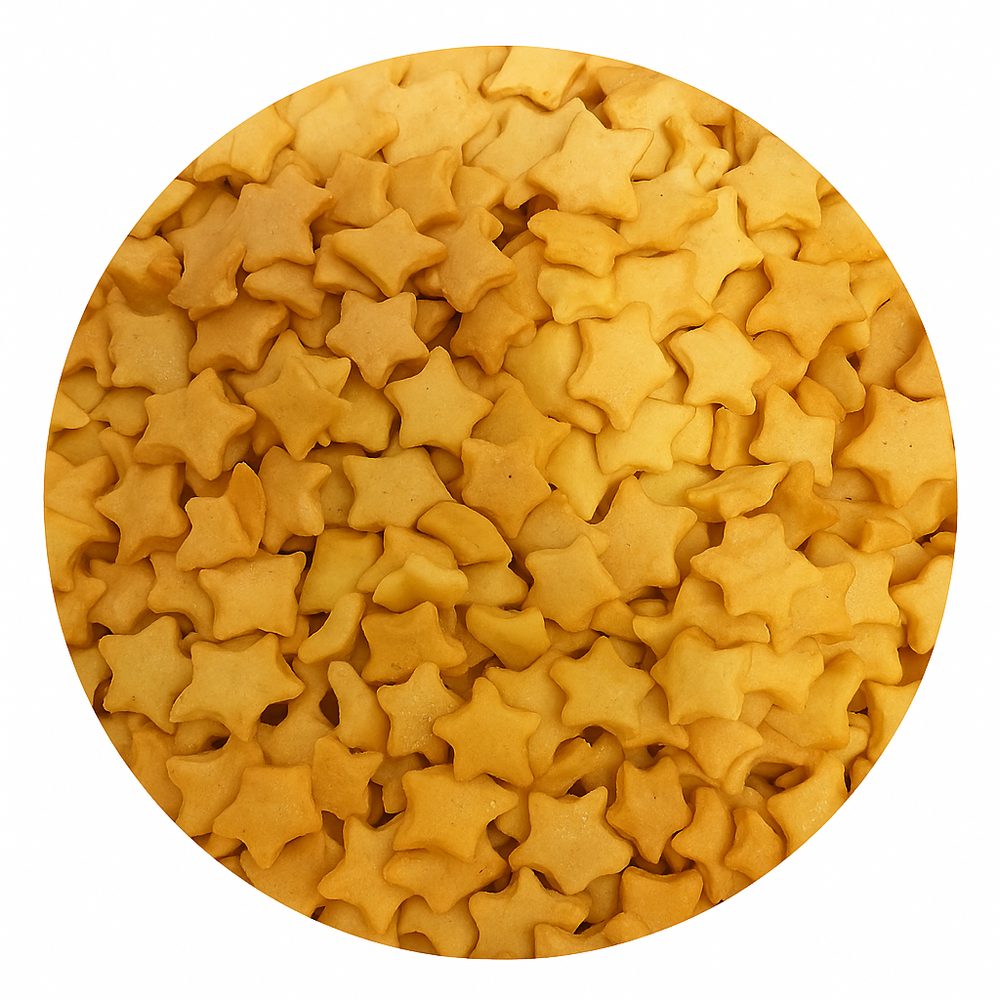 Cukor dekorációs csillagok arany 50g - Ostatní